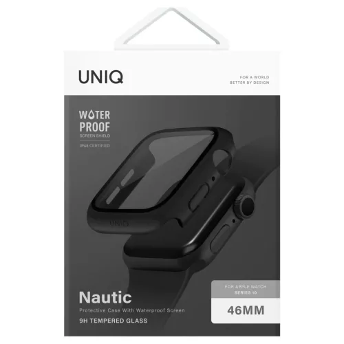 UNIQ Nautic tok Apple Watch 46mm készülékhez fekete