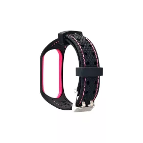   Beline Mi Band 3/4 készülékhez sport csuklópánt fekete/rózsaszín