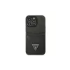 Guess GUHCP13LPSATPK iPhone 13 Pro / 13 6,1 készülékhez SaffianoTriangle Logo Cardslot tok fekete