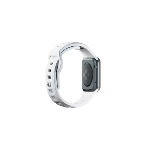 3MK szilikon óraszíj, Apple Watch 38/40/41mm készülékhez, fehér