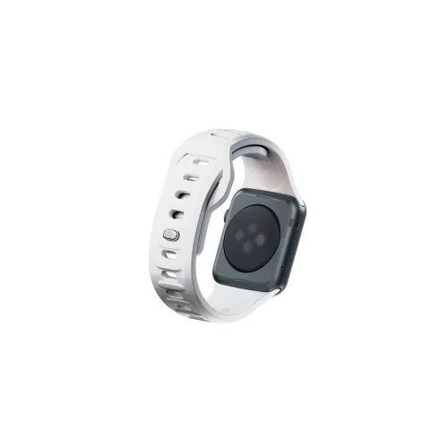 3MK szilikon óraszíj, Apple Watch 38/40/41mm készülékhez, fehér