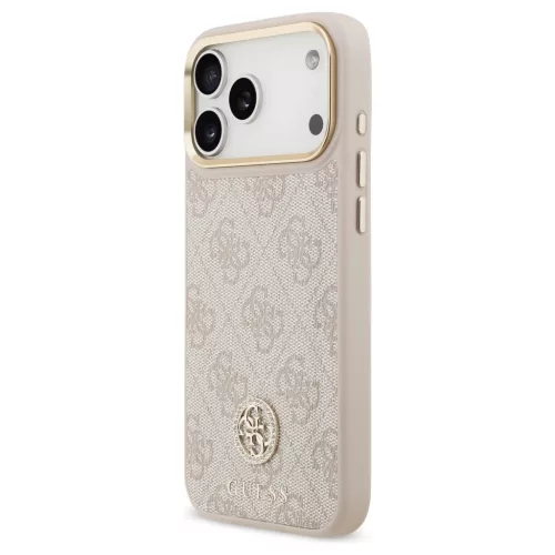 Guess 4G Strass Logo MagSafe tok iPhone 17 Pro Max készülékhez rózsaszín