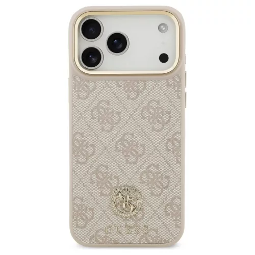 Guess 4G Strass Logo MagSafe tok iPhone 17 Pro Max készülékhez rózsaszín