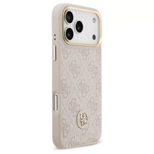Guess 4G Strass Logo MagSafe tok iPhone 17 Pro Max készülékhez rózsaszín