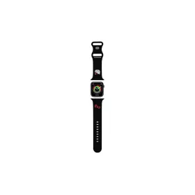   Hello Kitty szíj HKAWLSCHBLK Apple Watch készülékhez 42/44/45/49mm Silicone Kitty Head fekete