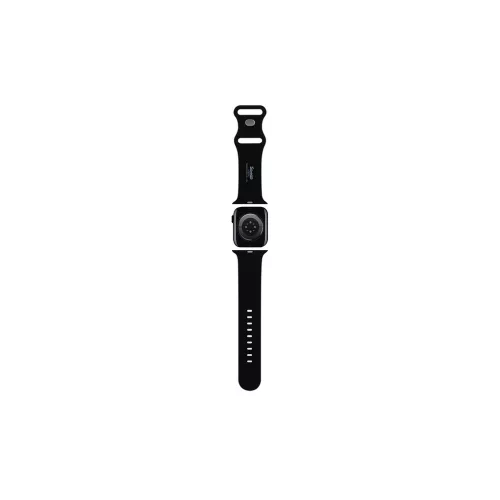 Hello Kitty szíj HKAWLSCHBLK Apple Watch készülékhez 42/44/45/49mm Silicone Kitty Head fekete