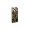 Guess GUHCP13LHSLEOW iPhone 13 Pro / 13 6,1" készülékhez kemény tok Leopard barna