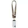 Univerzális kulcstartó Guess CBDY 4G Tether Patch Strass Metal Logo barna
