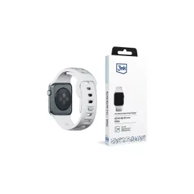   3MK szilikon óraszalag Apple Watch készülékhez 42/44/45/49mm fehér