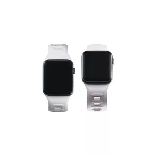 3MK szilikon óraszalag Apple Watch készülékhez 42/44/45/49mm fehér