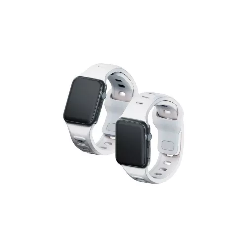 3MK szilikon óraszalag Apple Watch készülékhez 42/44/45/49mm fehér