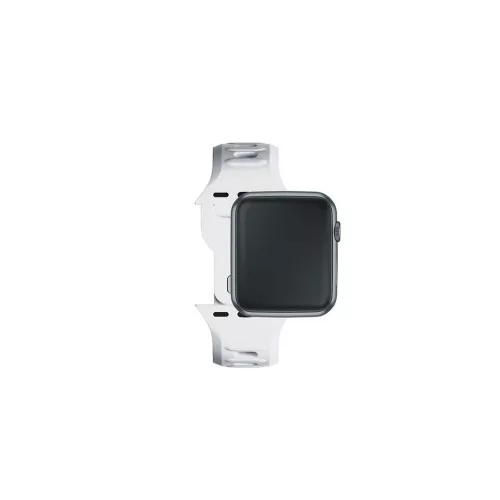 3MK szilikon óraszalag Apple Watch készülékhez 42/44/45/49mm fehér