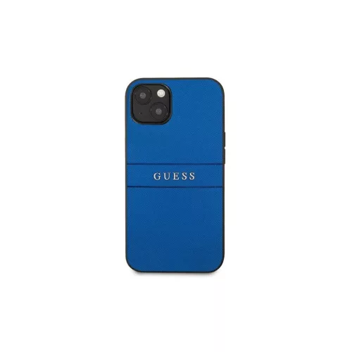 Guess GUHCP13SPSASBBL iPhone 13 mini 5,4 készülékhez Saffiano Strap kék