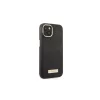 Guess GUHMP13MSAPSTK iPhone 13/14/15 6.1" készülékhez kemény tok Peony Logo Plate MagSafe fekete