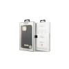 Guess GUHMP13MSAPSTK iPhone 13/14/15 6.1" készülékhez kemény tok Peony Logo Plate MagSafe fekete