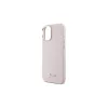 Guess GUHCP16SSMBSLP iPhone 16 6.1" készülékhez kemény tok Silicone Script Metal Logo & Frame rózsaszín
