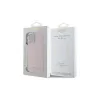 Guess GUHCP16SSMBSLP iPhone 16 6.1" készülékhez kemény tok Silicone Script Metal Logo & Frame rózsaszín