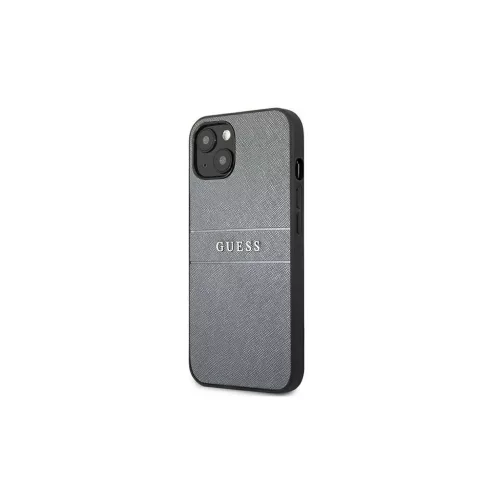 Guess GUHCP13SPSASBGR iPhone 13 mini 5,4" készülékhez Saffiano Strap szürke