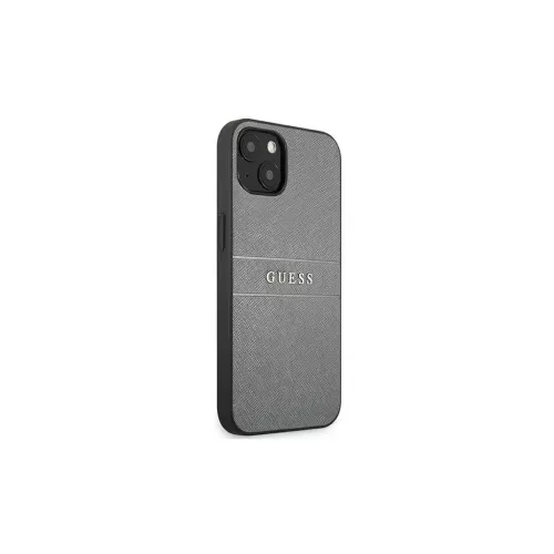 Guess GUHCP13SPSASBGR iPhone 13 mini 5,4" készülékhez Saffiano Strap szürke