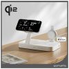 4smarts Qi2 Trident Apple Watch készülékhez töltőállomás MFI gyors töltővel fehér