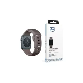  3MK szilikon óraszíj Apple Watch 42/44/45/49mm készülékhez szürkésbarna
