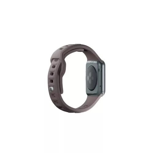 3MK szilikon óraszíj Apple Watch 42/44/45/49mm készülékhez szürkésbarna