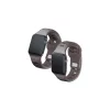 3MK szilikon óraszíj Apple Watch 42/44/45/49mm készülékhez szürkésbarna