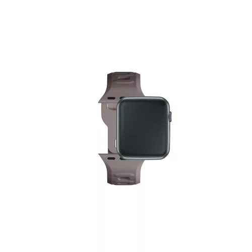 3MK szilikon óraszíj Apple Watch 42/44/45/49mm készülékhez szürkésbarna