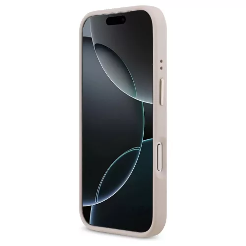 Guess 4G Strass Logo MagSafe tok iPhone 17 Pro készülékhez rózsaszín