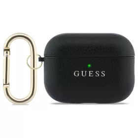   Tok Guess Grained Classic Logo Hook AirPods Pro 3 készülékhez fekete