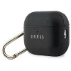 Tok Guess Grained Classic Logo Hook AirPods Pro 3 készülékhez fekete