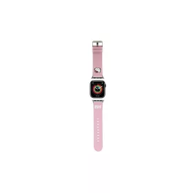   Hello Kitty szíj HKAWMPGKHP Apple Watch 38/40/41mm készülékhez Kitty Head rózsaszín