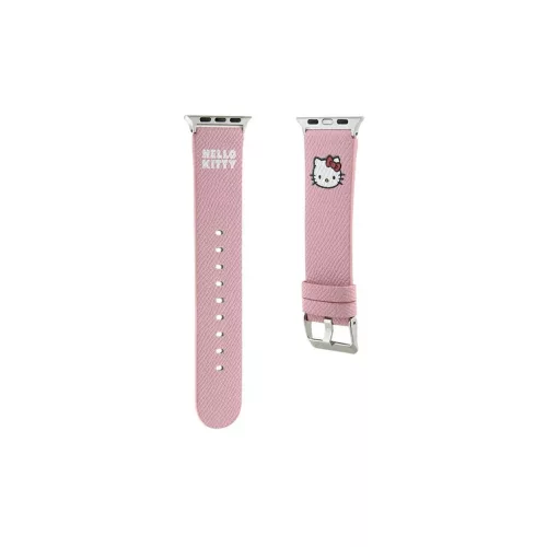 Hello Kitty szíj HKAWMPGKHP Apple Watch 38/40/41mm készülékhez Kitty Head rózsaszín