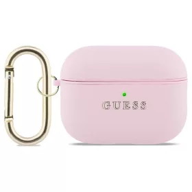   Tok Guess domborított Classic Logo Hook AirPods Pro 3 készülékhez rózsaszín