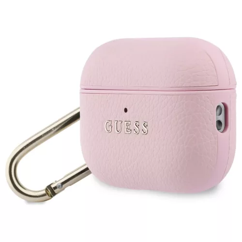 Tok Guess domborított Classic Logo Hook AirPods Pro 3 készülékhez rózsaszín