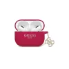 Guess GUAP2LECG4M AirPods Pro 2 (2022/2023) készülékhez tok Liquid Silicone Glitter Triangle magenta