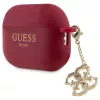 Guess GUAP2LECG4M AirPods Pro 2 (2022/2023) készülékhez tok Liquid Silicone Glitter Triangle magenta