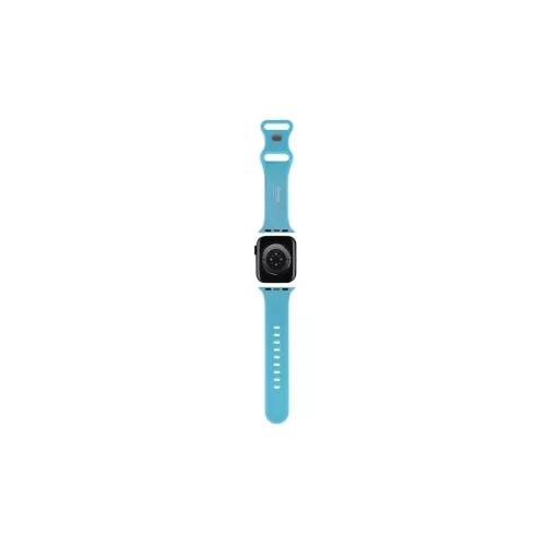 Hello Kitty HKAWMSCHBLB Apple Watch 38/40/41mm készülékhez szilikon szíj Kitty Head kék