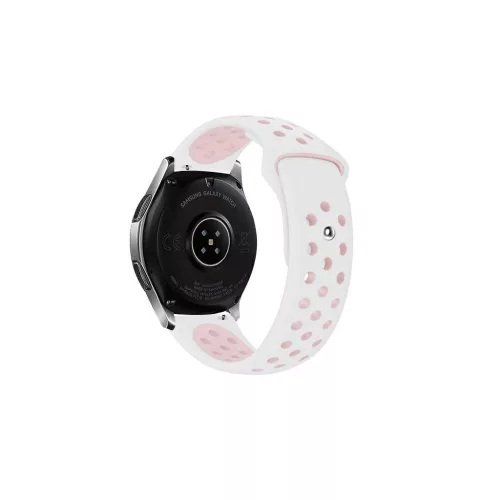 Beline Óraszíj 20mm Sport Silicone fehér/rózsaszín doboz
