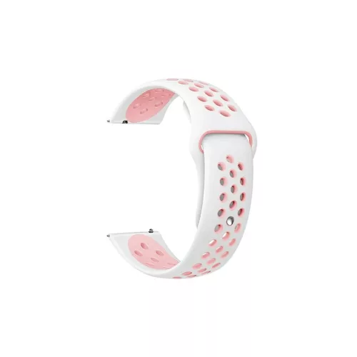 Beline Óraszíj 20mm Sport Silicone fehér/rózsaszín doboz