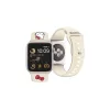 Hello Kitty csuklópánt HKAWMSCHBLE Apple Watch 38/40/41mm készülékhez – bézs szilikon Kitty Head