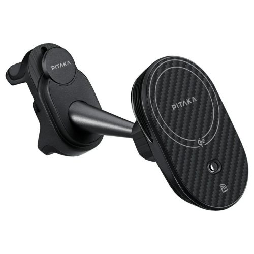 Autós tartó vezeték nélküli töltővel PITAKA MagEZ Pro 2 Qi2 Tesla Magsafe Tesla Model 3/Y készülékhez fekete szürke