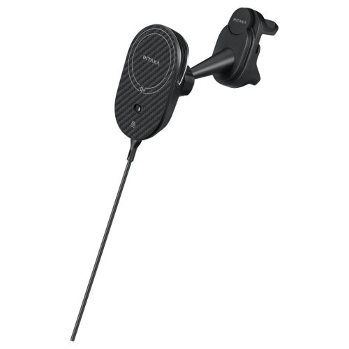 Autós tartó vezeték nélküli töltővel PITAKA MagEZ Pro 2 Qi2 Tesla Magsafe Tesla Model 3/Y készülékhez fekete szürke