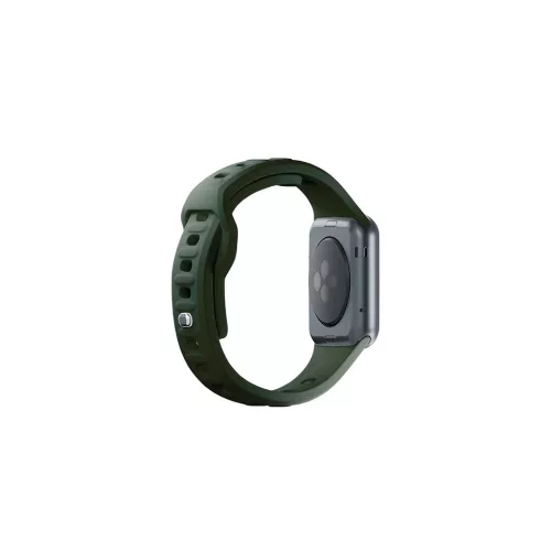 3MK szilikon óraszíj Apple Watch 42/44/45/49mm készülékhez sötét zöld
