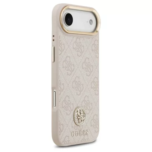 Guess 4G Strass Logo MagSafe tok iPhone Air készülékhez rózsaszín