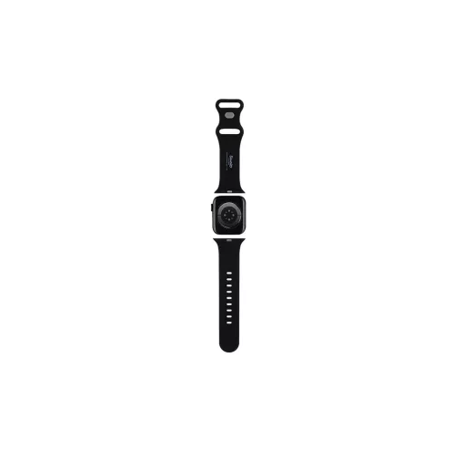 Hello Kitty szilikon szíj HKAWMSCHBLK Apple Watch 38/40/41mm készülékhez – Kitty Head – fekete