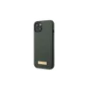 Guess GUHMP13MSBPLA iPhone 13/14/15 készülékhez 6.1" kemény tok Silicone Logo Plate MagSafe khaki