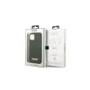 Guess GUHMP13MSBPLA iPhone 13/14/15 készülékhez 6.1" kemény tok Silicone Logo Plate MagSafe khaki