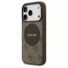 Guess 4G Circle Classic Logo MagSafe tok iPhone 17 Pro készülékhez barna
