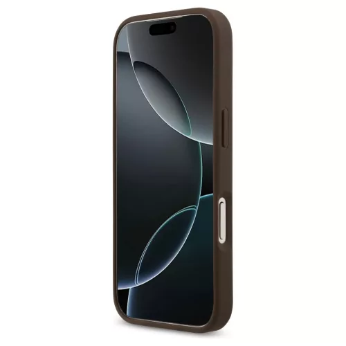 Guess 4G Circle Classic Logo MagSafe tok iPhone 17 Pro készülékhez barna